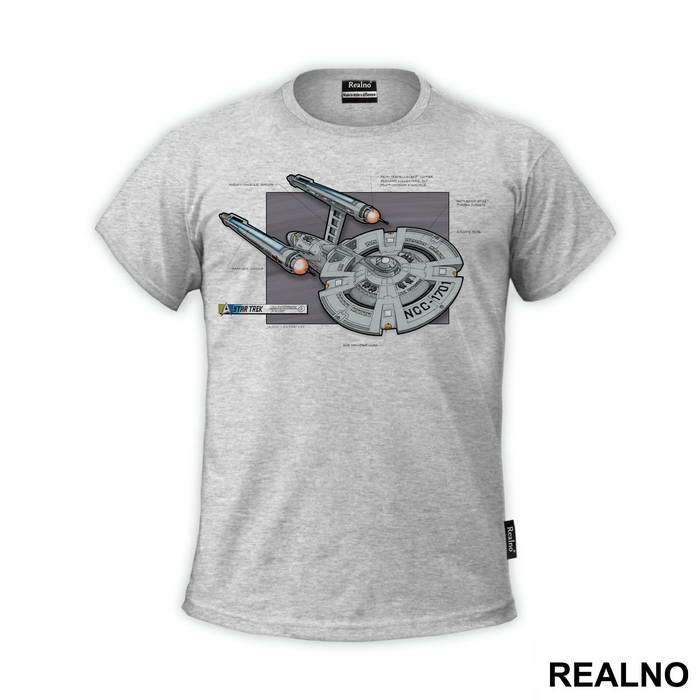 USS Enterprise Specification - Star Trek - Majica