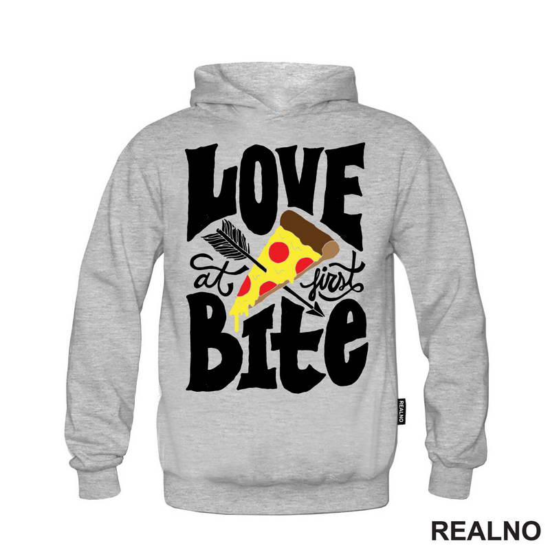 Love At First Bite - Pizza - Hrana - Food - Majica