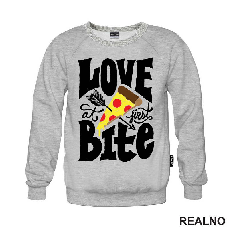 Love At First Bite - Pizza - Hrana - Food - Majica