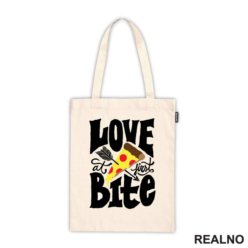 Love At First Bite - Pizza - Hrana - Food - Majica