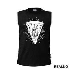 Pizza - Love At First Bite - Hrana - Food - Majica