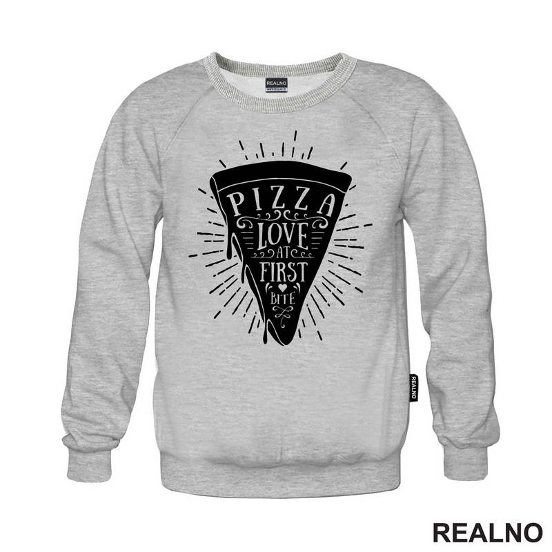 Pizza - Love At First Bite - Hrana - Food - Majica