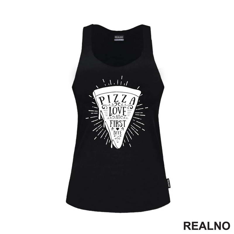 Pizza - Love At First Bite - Hrana - Food - Majica
