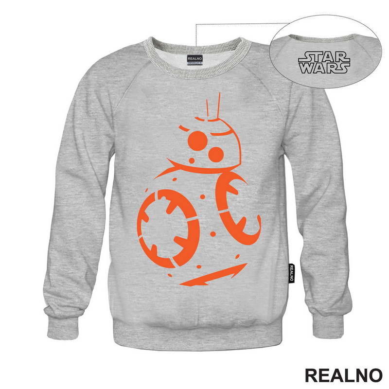 BB - 8 Orange Lines - Star Wars - Majica