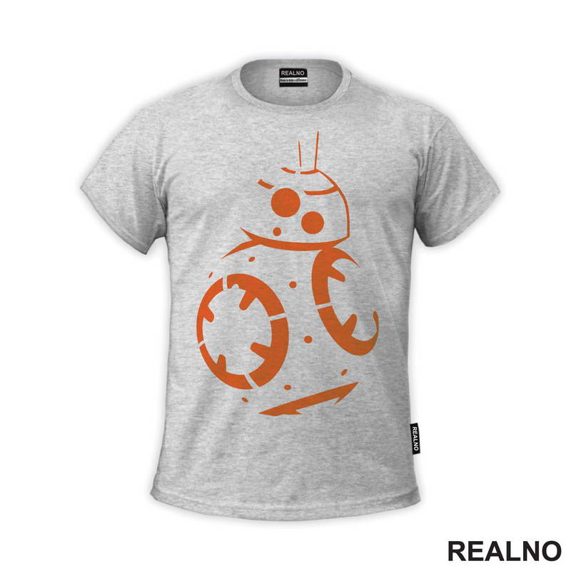 BB - 8 Orange Lines - Star Wars - Majica
