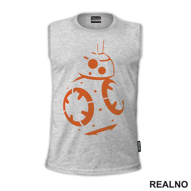 BB - 8 Orange Lines - Star Wars - Majica