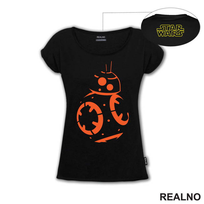 BB - 8 Orange Lines - Star Wars - Majica
