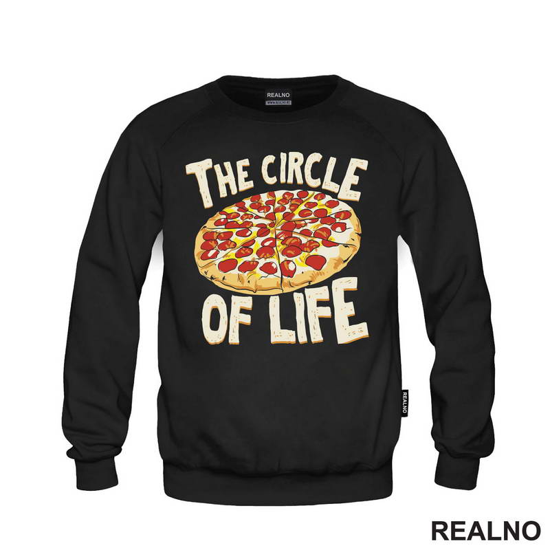 The Circle Of Life - Pizza - Hrana - Food - Majica