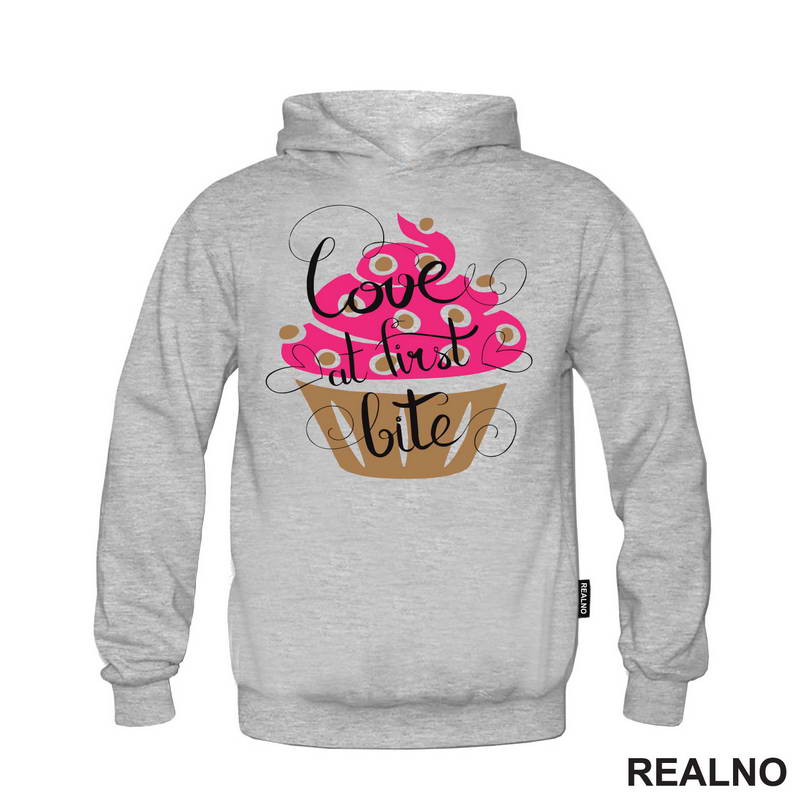 Love At First Bite - Cupcake - Hrana - Food - Majica