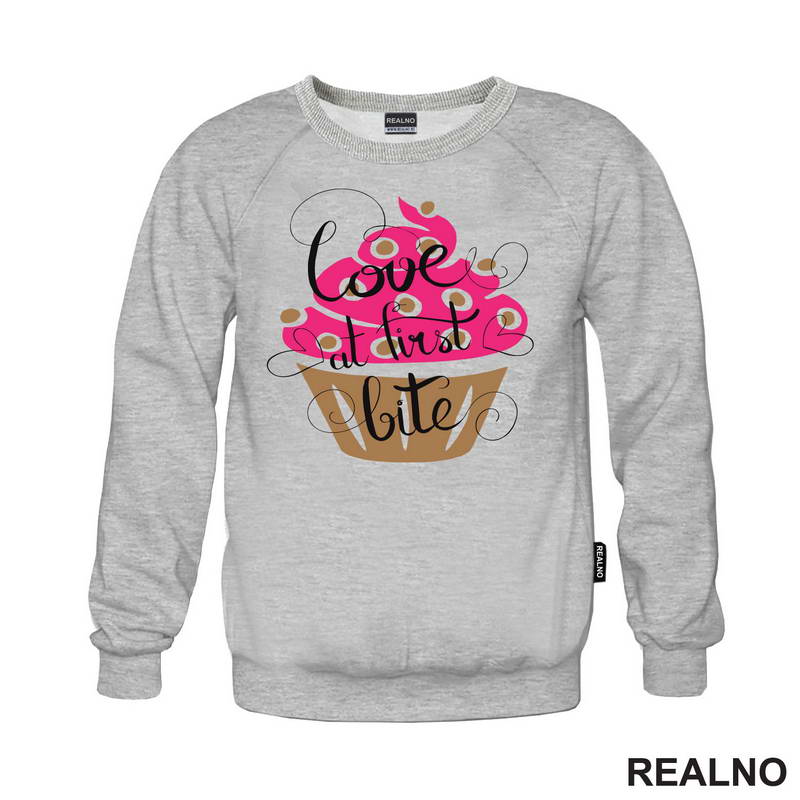 Love At First Bite - Cupcake - Hrana - Food - Majica