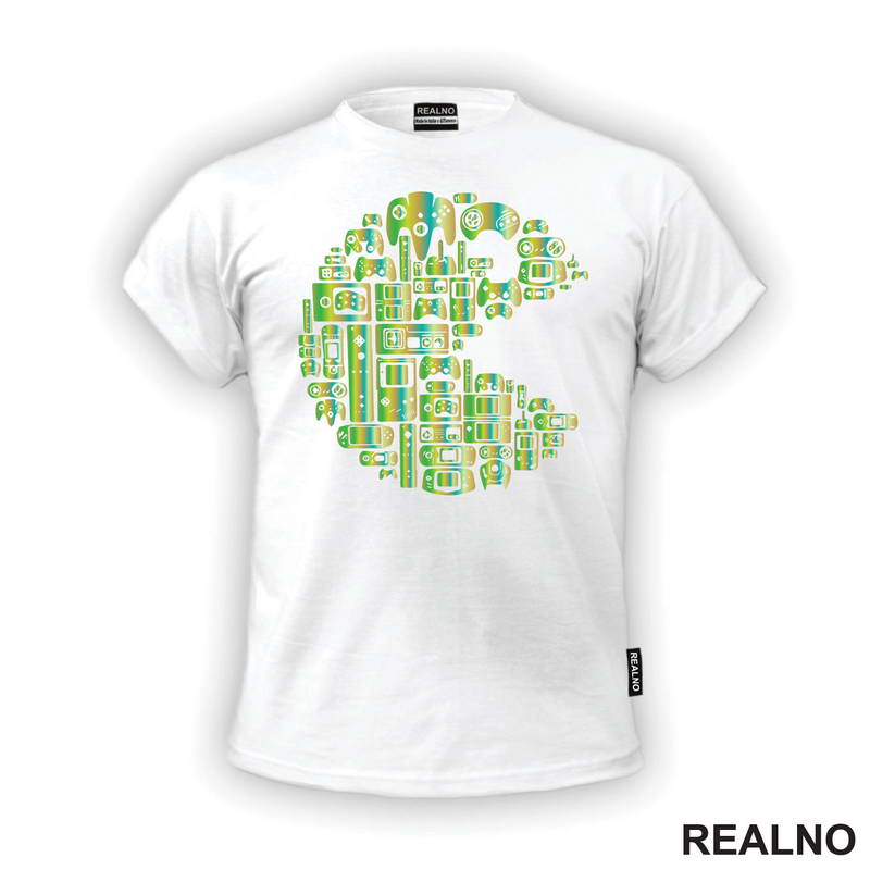 Packman - Game - Joystick - Geek - Majica