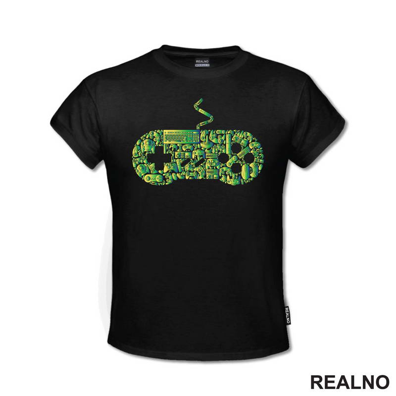 Joystick - Green - Geek - Majica