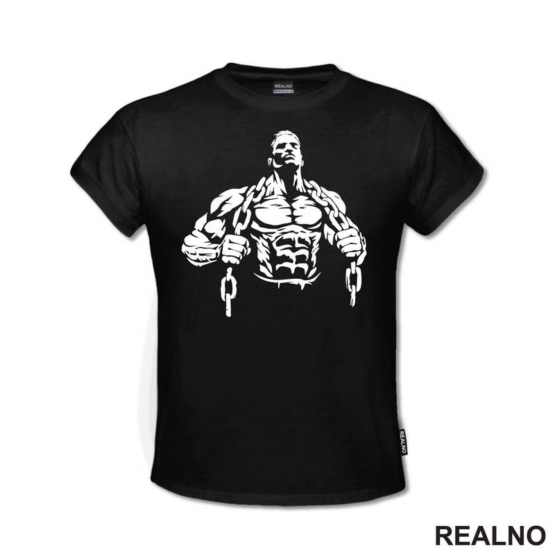 Bodybilder With Chains - Trening - Majica