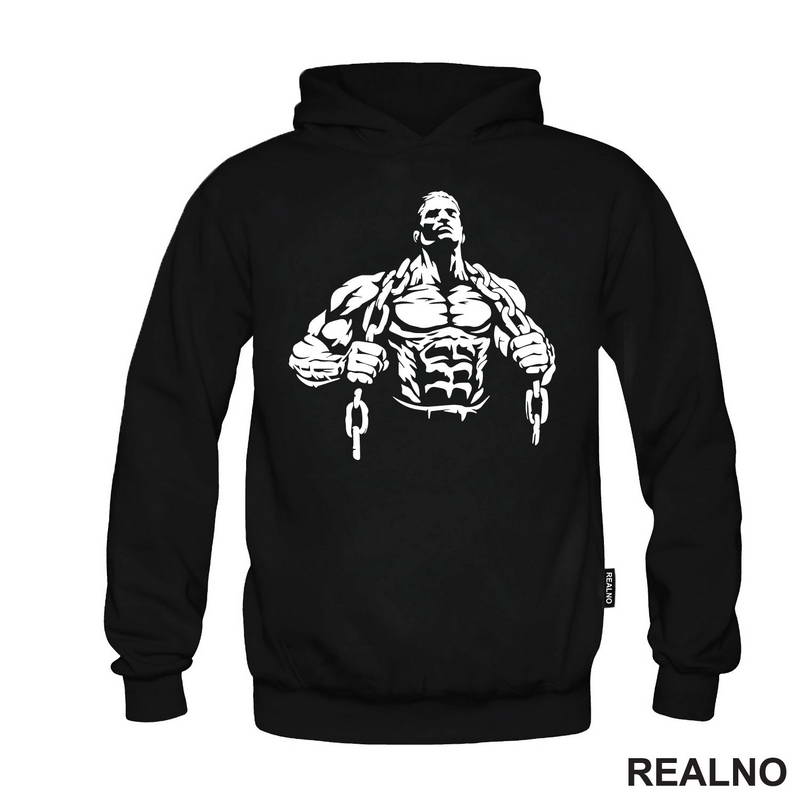 Bodybilder With Chains - Trening - Majica