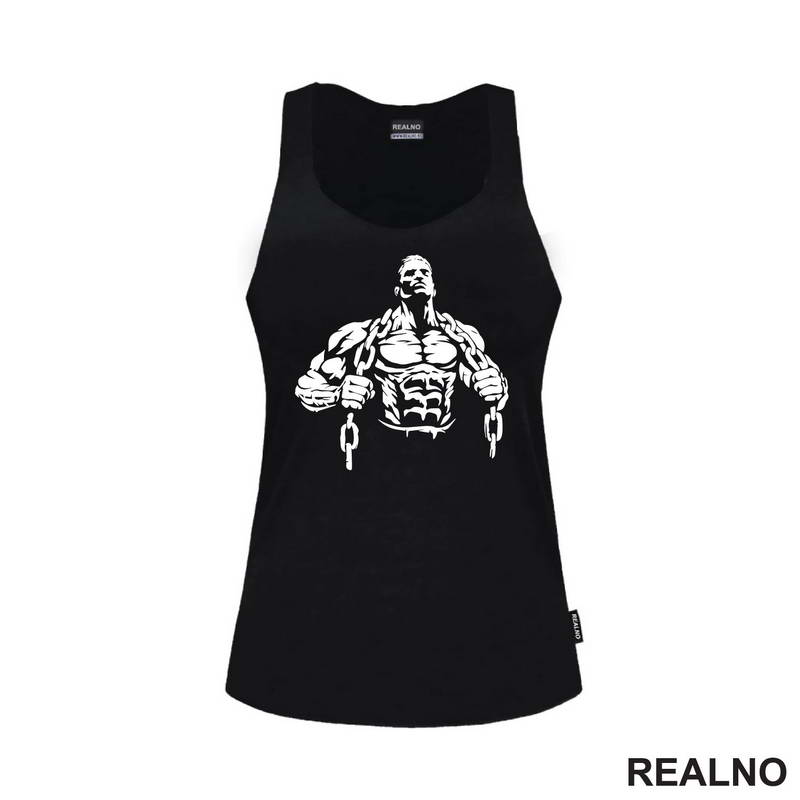 Bodybilder With Chains - Trening - Majica