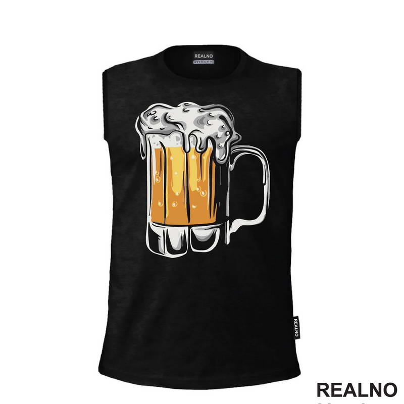 Beer Mug - Drawing - Humor - Majica