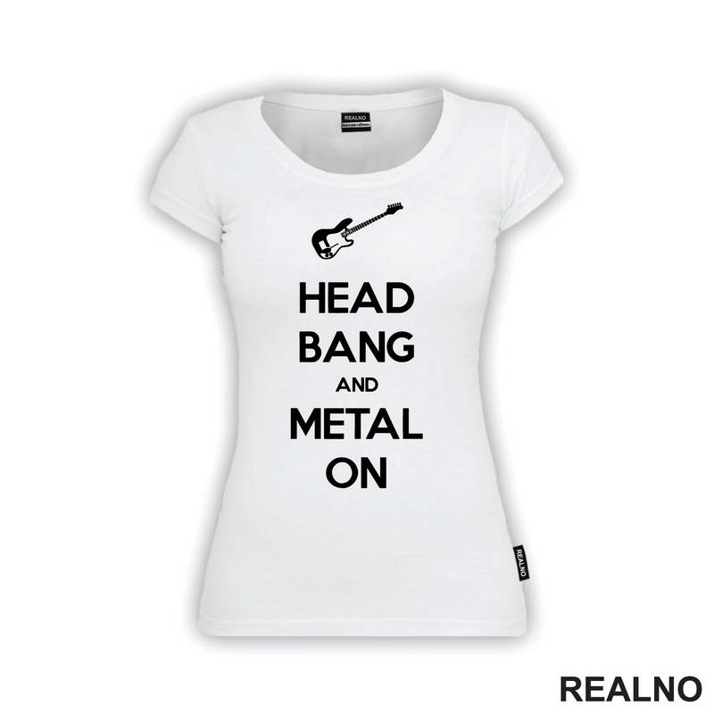 Head Bang and Metal On - Muzika - Majica