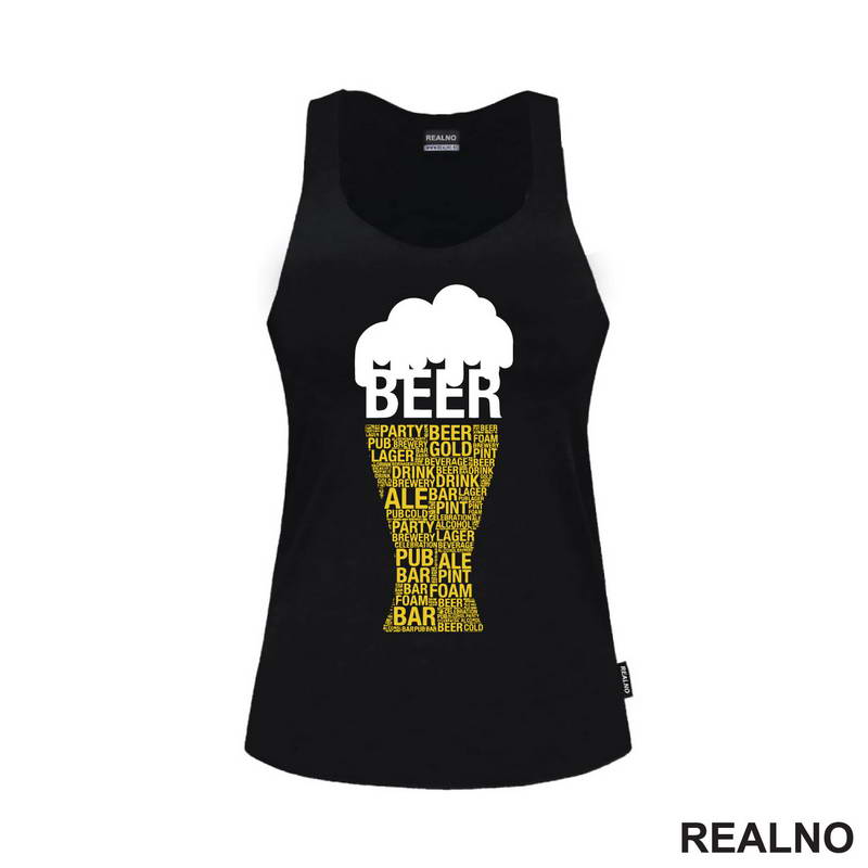 Quotes Inside Beer Glass - Humor - Majica