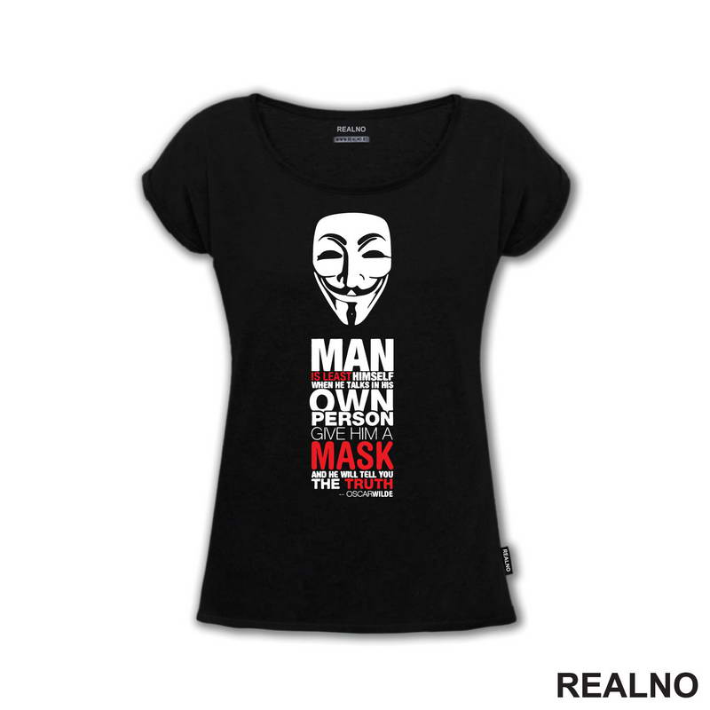 Give Him A Mask - Oscar Wilde - V for Vendetta - Filmovi - Majica