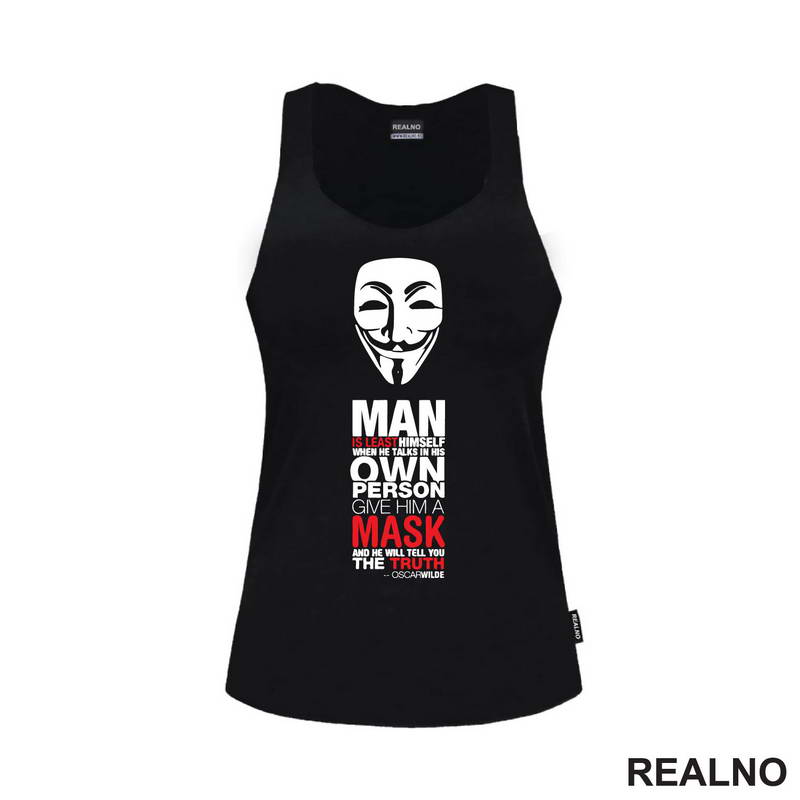 Give Him A Mask - Oscar Wilde - V for Vendetta - Filmovi - Majica