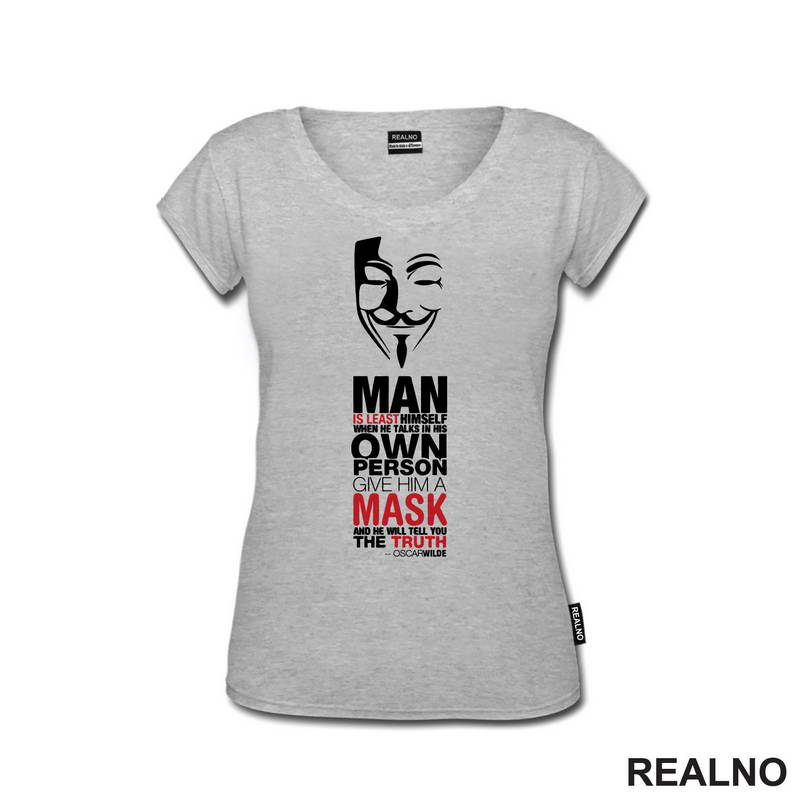 Give Him A Mask - Oscar Wilde - V for Vendetta - Filmovi - Majica