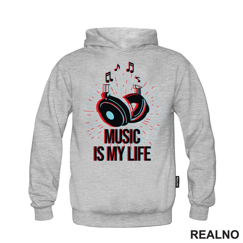 Music Is My Life - Notes - Muzika - Majica