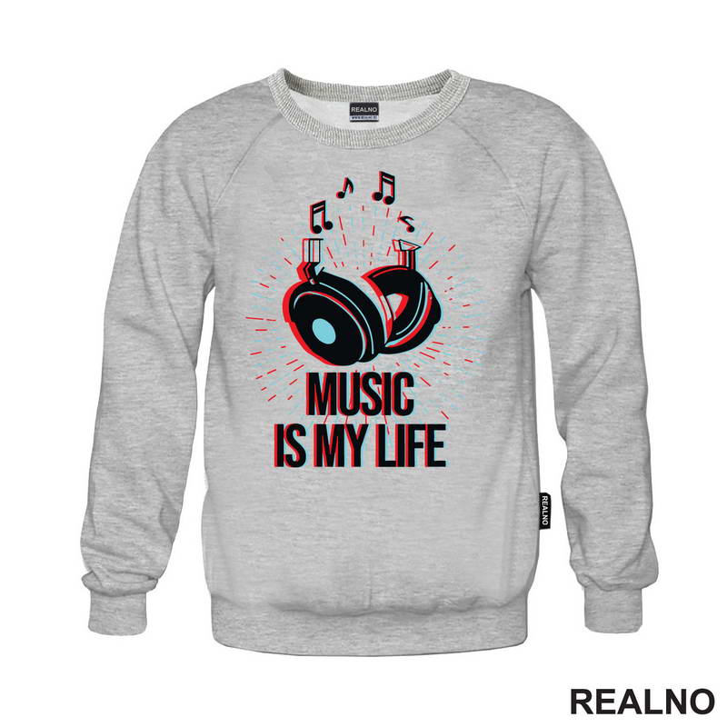 Music Is My Life - Notes - Muzika - Majica