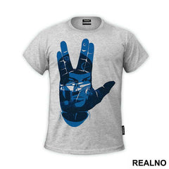 Vulcan Greeting - Spock - Blue - Star Trek - Majica