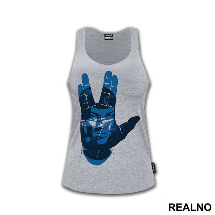 Vulcan Greeting - Spock - Blue - Star Trek - Majica