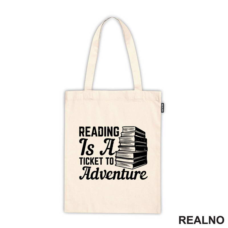 Reading Is A Ticked To Adventure - Books - Čitanje - Majica