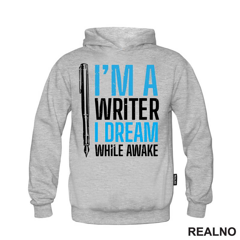 I'm A Writer. I Dream While Awake - Blue - Books - Čitanje - Majica