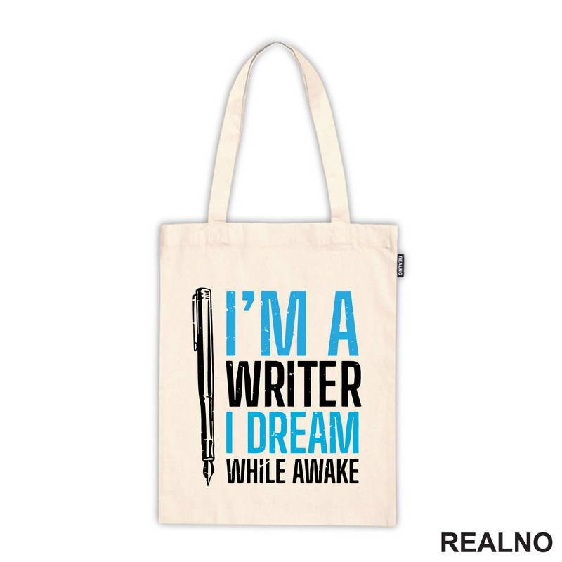 I'm A Writer. I Dream While Awake - Blue - Books - Čitanje - Majica