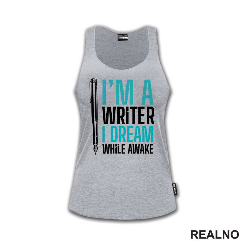 I'm A Writer. I Dream While Awake - Blue - Books - Čitanje - Majica