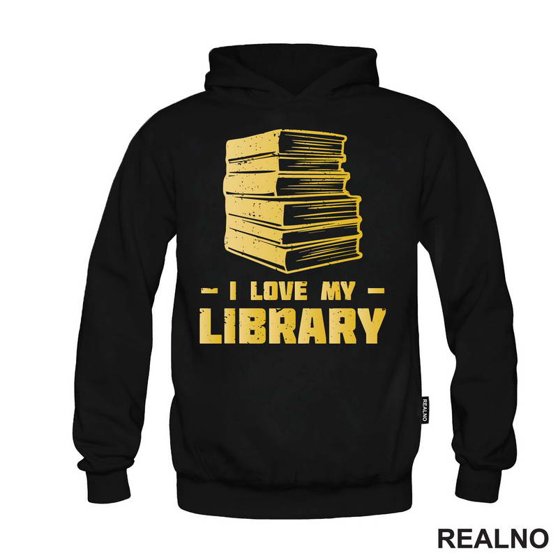 I Love My Library - Books - Čitanje - Majica
