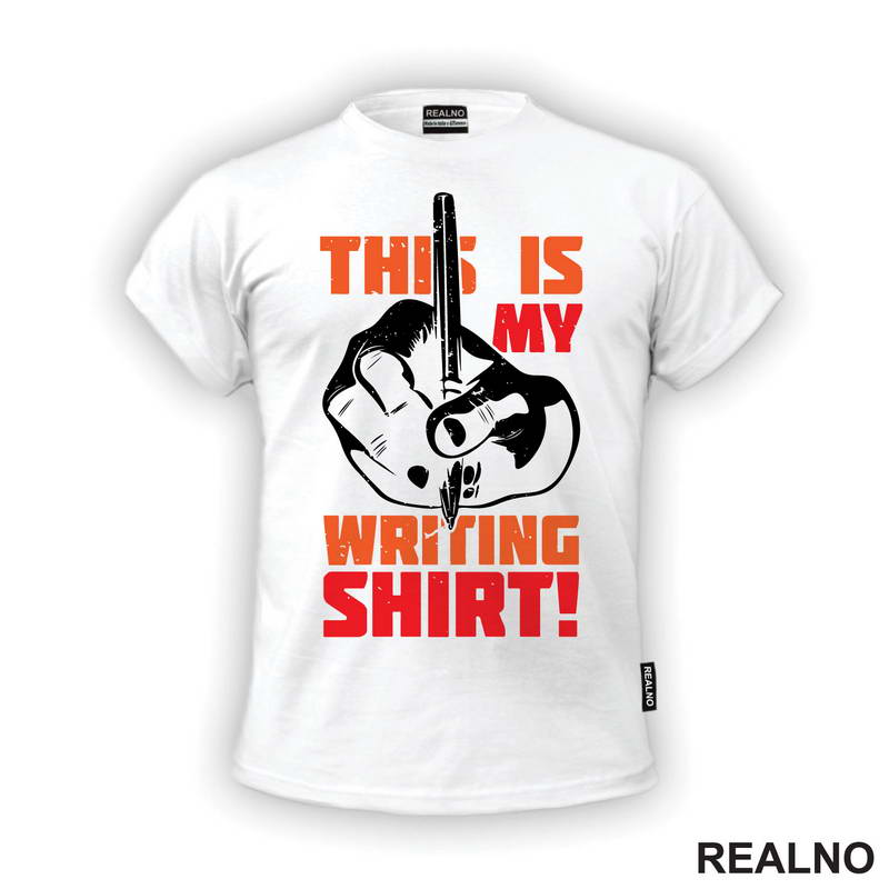 This Is My Writing Shirt! - Orange - Books - Čitanje - Majica