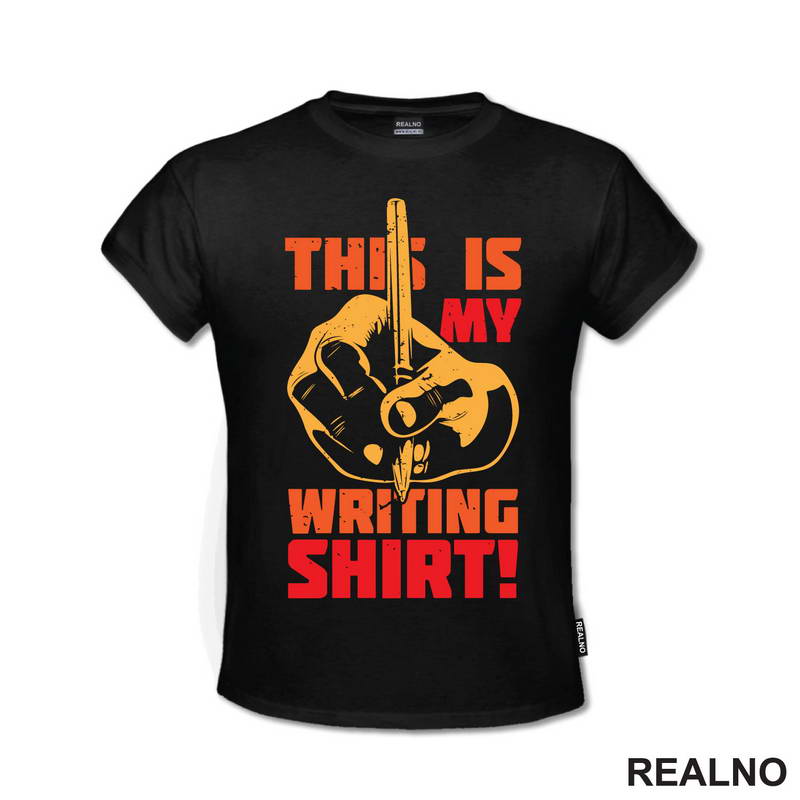 This Is My Writing Shirt! - Orange - Books - Čitanje - Majica