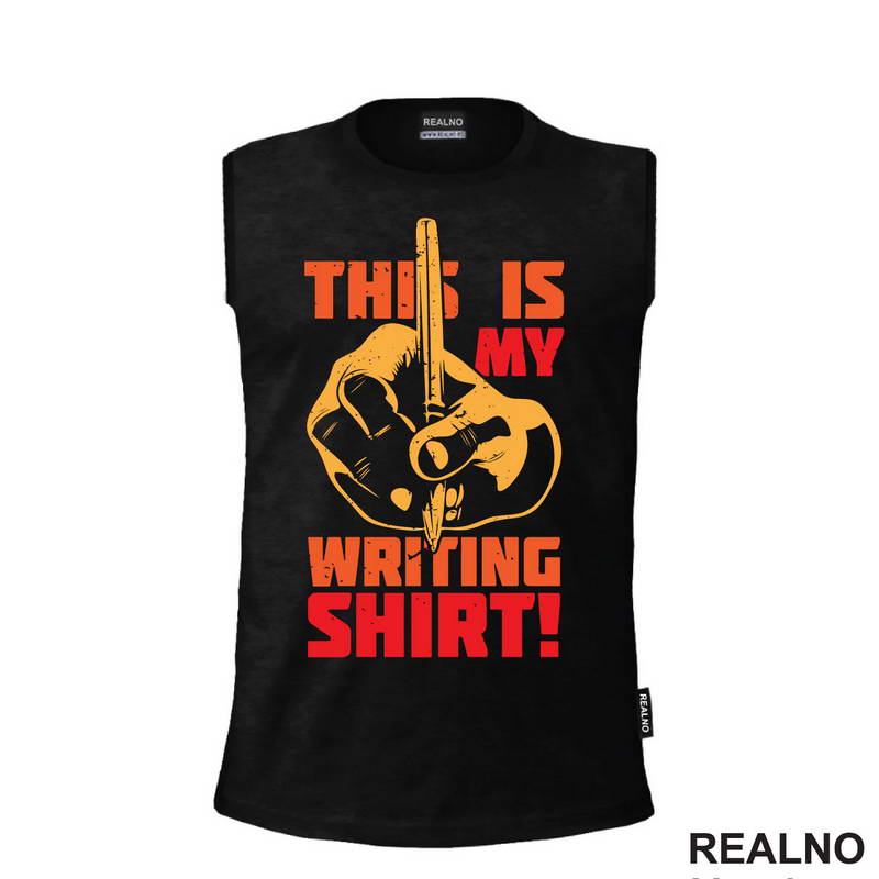 This Is My Writing Shirt! - Orange - Books - Čitanje - Majica