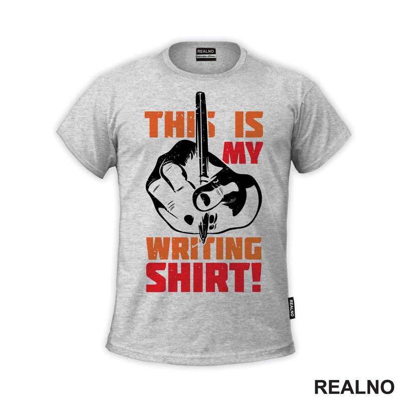 This Is My Writing Shirt! - Orange - Books - Čitanje - Majica