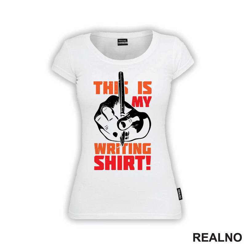 This Is My Writing Shirt! - Orange - Books - Čitanje - Majica