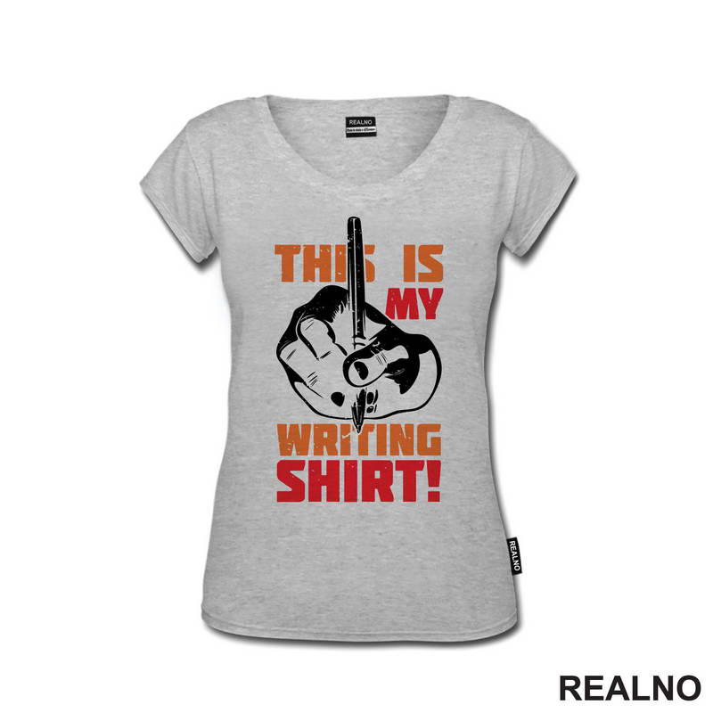 This Is My Writing Shirt! - Orange - Books - Čitanje - Majica