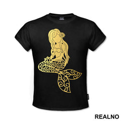 Golden Mermaid Silhouette - Sirene - Mermaid - Majica