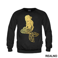 Golden Mermaid Silhouette - Sirene - Mermaid - Majica