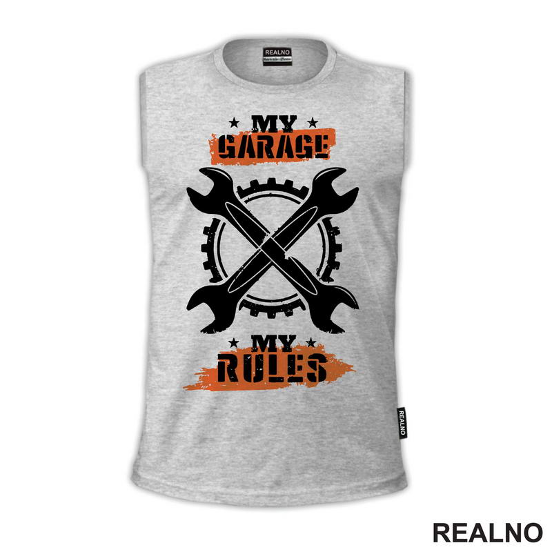 My Garage, My Rules - Orange - Radionica - Majstor - Majica