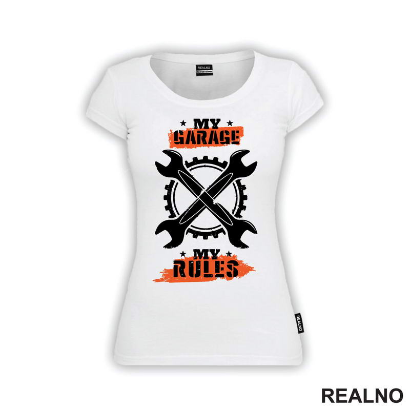 My Garage, My Rules - Orange - Radionica - Majstor - Majica