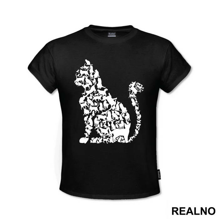 Cats Silhouette - Mačke - Majica