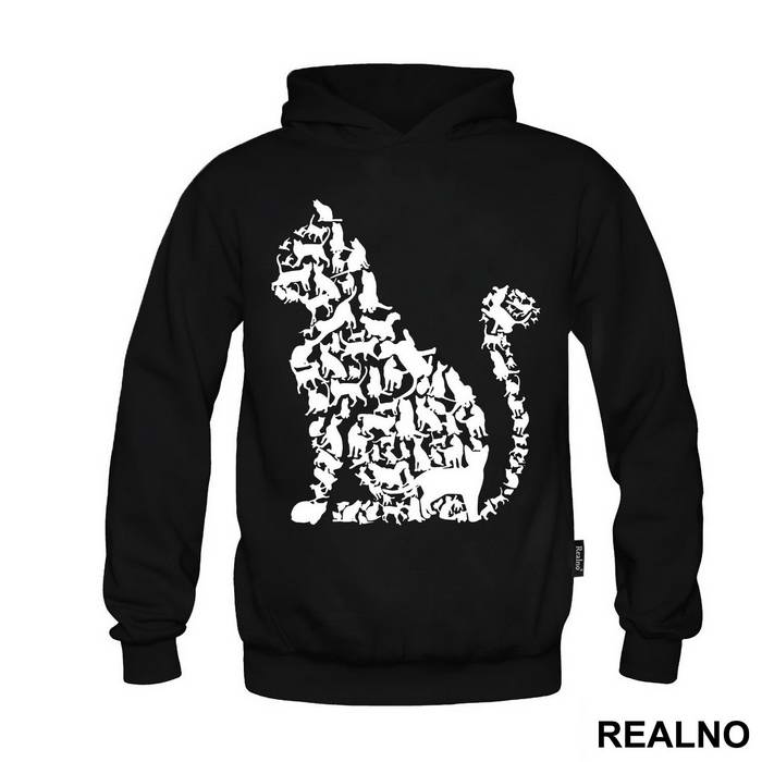 Cats Silhouette - Mačke - Majica