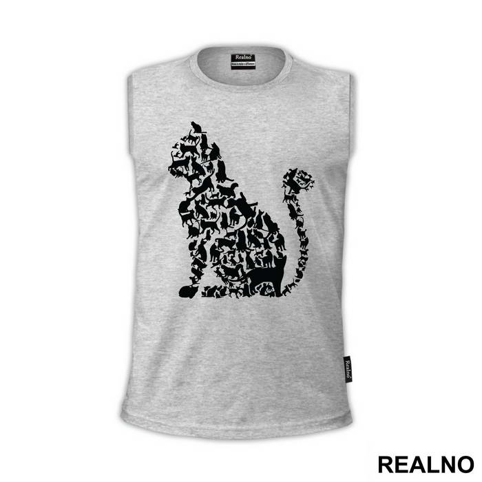 Cats Silhouette - Mačke - Majica