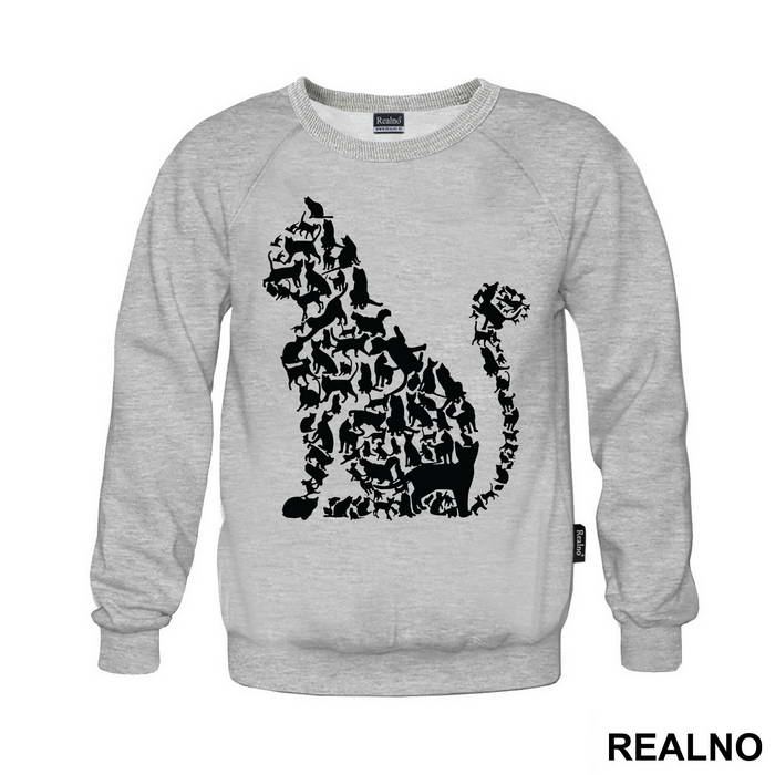 Cats Silhouette - Mačke - Majica
