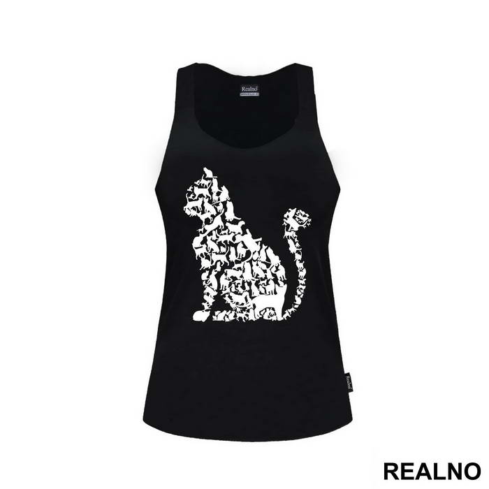Cats Silhouette - Mačke - Majica