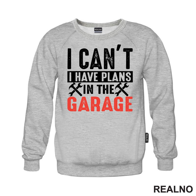 I Can't I Have Plans In The Garage - Orange - Radionica - Majstor - Majica
